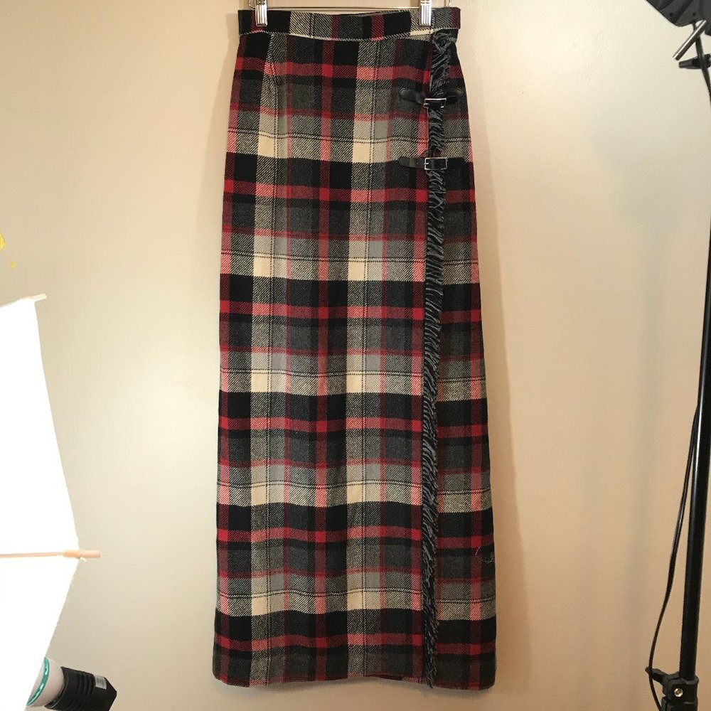 Cordon Vintage Wool Plaid Skirt Size 10